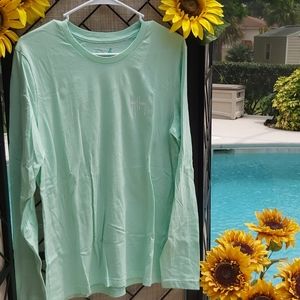 GUY HARVEY'S   XL LONGSLEEVE SHIRT  MINT GREEN EUC